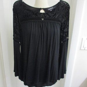 Liz Claiborne Black Tunic Top - NWOT